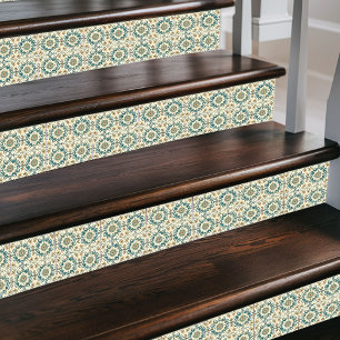 Carreau Médaillon Regal Marocain Méditerranéen Turquoise &