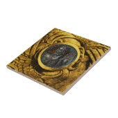 CARREAU MÉDALLION ROMAINE ANTIQUE BRONZE AVEC GRIFFINS D'O (Côté)