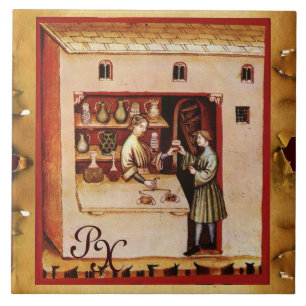 Carreau Médecine ANTIQUE de PHARMACIE, drugstore,