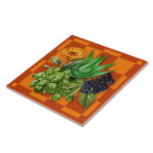 Carreau Medicinal Herbs Kitchen Accent Tile (Côté)