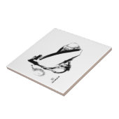 Carreau Méditation de zen de Daruma (Côté)