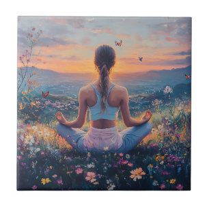 Carreau Méditation sereine au lever du soleil (4)