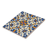 Carreau Mediterranean Blue Floral Portuguese Azulejo (Côté)