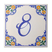 Carreau Mediterranean House Number – Arancia (Devant)