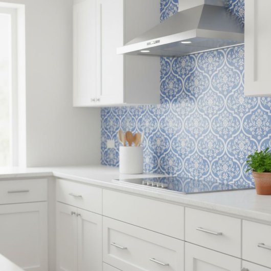 Carreau Mediterranean Style Tile with Geometric Pattern
