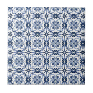 Carreau Méditerranée bleue