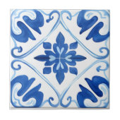 Carreau Méditerranée bleue (Devant)