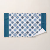 Carreau méditerranéen bleu (Serviette à main)