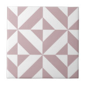 Carreau Medium Mauve Geometric Deco Cube Pattern (Devant)