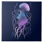 Carreau Méduse Éthérée Violet Bleu (Devant)