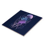 Carreau Méduse Éthérée Violet Bleu (Côté)