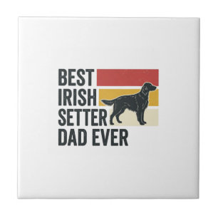 Carreau Meilleur papa Setter Irlandais de tous les temps D