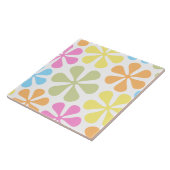 Carreau Mélange de couleurs vives Abstrait à grandes fleur (Côté)