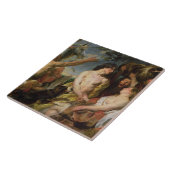 Carreau Meleager et Atalanta (huile sur la toile) (Côté)