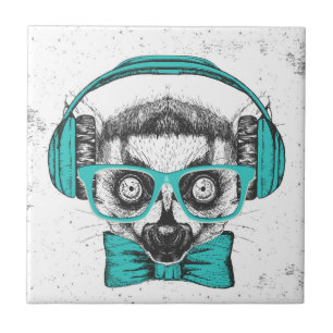 Carreau Mélomane du lémur