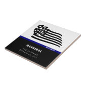 Carreau Mémorial personnalisé de la ligne bleue K-9 (Côté)