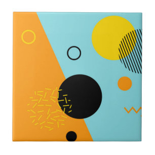 Carreau Memphis, hipster, tendance, art de l'illustration 