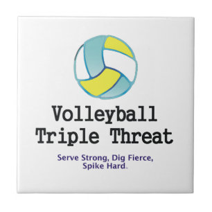 Carreau Menace SUPÉRIEURE de triple de volleyball