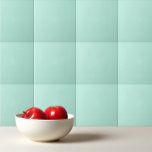 Carreau Ménage bleu pâle turquoise de la mer de couleur cl<br><div class="desc">Design de menthe bleu clair en mousse de mer.</div>