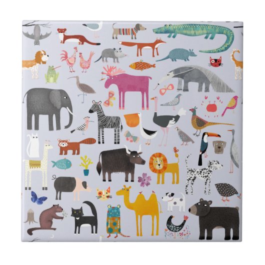 Carreau Ménagerie animale (Devant)