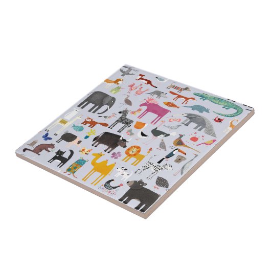 Carreau Ménagerie animale (Côté)