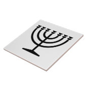 Carreau Menorah juive (symbole du judaïsme) (Côté)