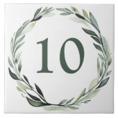 Carreau Mention classique sur mesure Numéro de la maison P (Devant)