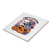Carreau Meow-Loween - Cute Halloween Conception Chat (Côté)