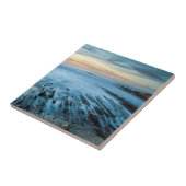 Carreau Mer bleue au coucher du soleil, Californie (Côté)