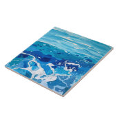 Carreau Mer Bleue et Blancs Azulejo (Côté)