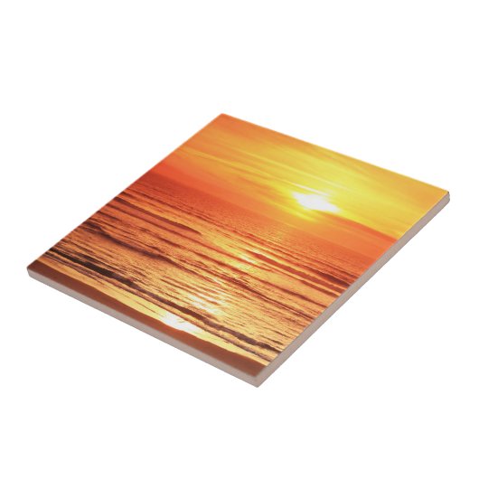 Carreau Mer de coucher du soleil (Côté)