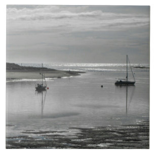 Carreau Mer grise et voiliers Carrelage céramique