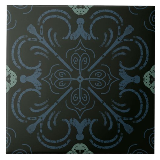 Carreau Mer Méditerranée bleu - décoration d'accueil accen (Devant)