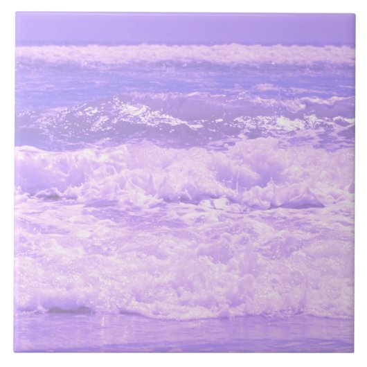 Carreau Mer Océan Nature Vagues Mousse Eau (Devant)