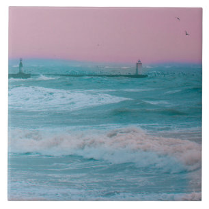 Carreau Mer Océan Velddrif Afrique du Sud Nature Orage