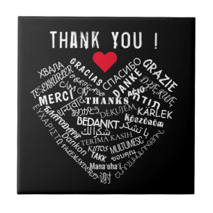 Carreau Merci Carrelage en céramique multilingue Vos coule