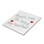 Carreau Merci D'Être Mon Appréciation Enseignante (Côté)