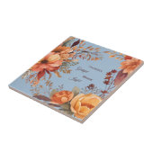 Carreau Merci Grategul Béni Floral Thanksgiving (Côté)