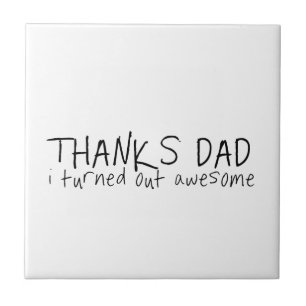 Carreau Merci papa... Fête des pères cadeau