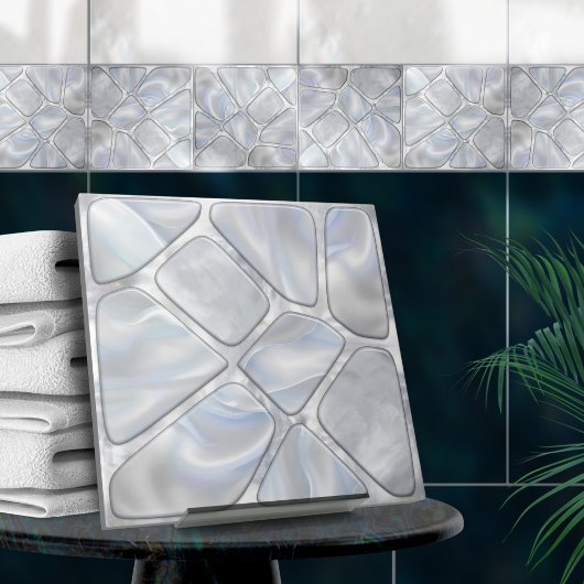 Carreau Mère de perle - Collage de cellules N12