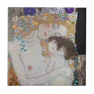 Carreau Mère et enfant par Gustav Klimt