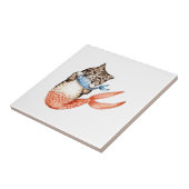 Carreau Mermaid Chat Purmaid (Côté)