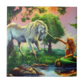 Carreau mermaid et unicorne (Devant)