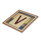 Carreau Merveilleux Arts & Métiers Géométrique Initial V (Côté)