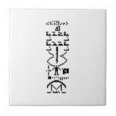 Carreau Message binaire Arecibo 1974 (Devant)