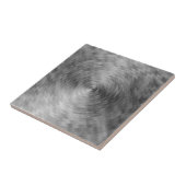 Carreau Métal brossé Acier argenté Métallique Abstrait (Côté)