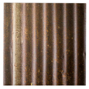 Carreau Métal ondulé rustique