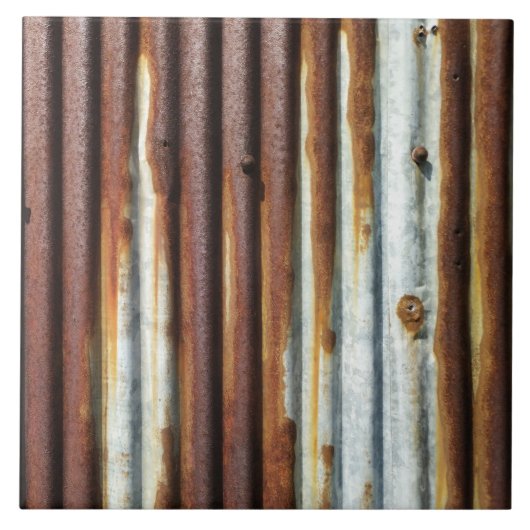 Carreau Métal ondulé rustique (Devant)
