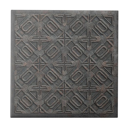 Carreau Metallic Geometric Cast Iron #7 ID1227 (Devant)