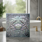 Carreau Metallic Iridescent Crab D1223